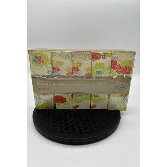 World Market Kabuki Paper String 10 Light Set NEW - Picture 1 of 2